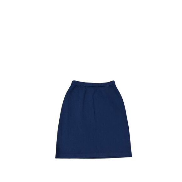 ST JOHN NAVY BLUE KNIT SKIRT SIZE 6 - Picture 1 of 4